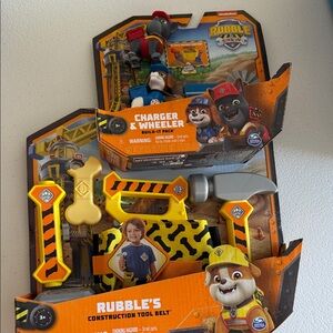 Rubble's Construction Tool Belt Set & Charger & Wheeler Build it pack